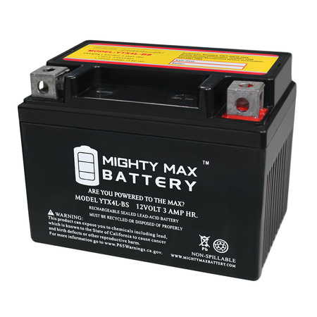 MIGHTY MAX BATTERY YTX4L-BS11111138111111116